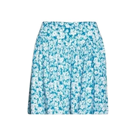Abound Drop Waist Mini Skirt Blue Floral Size XS NWOT $30 MSRP - Picture 1 of 8